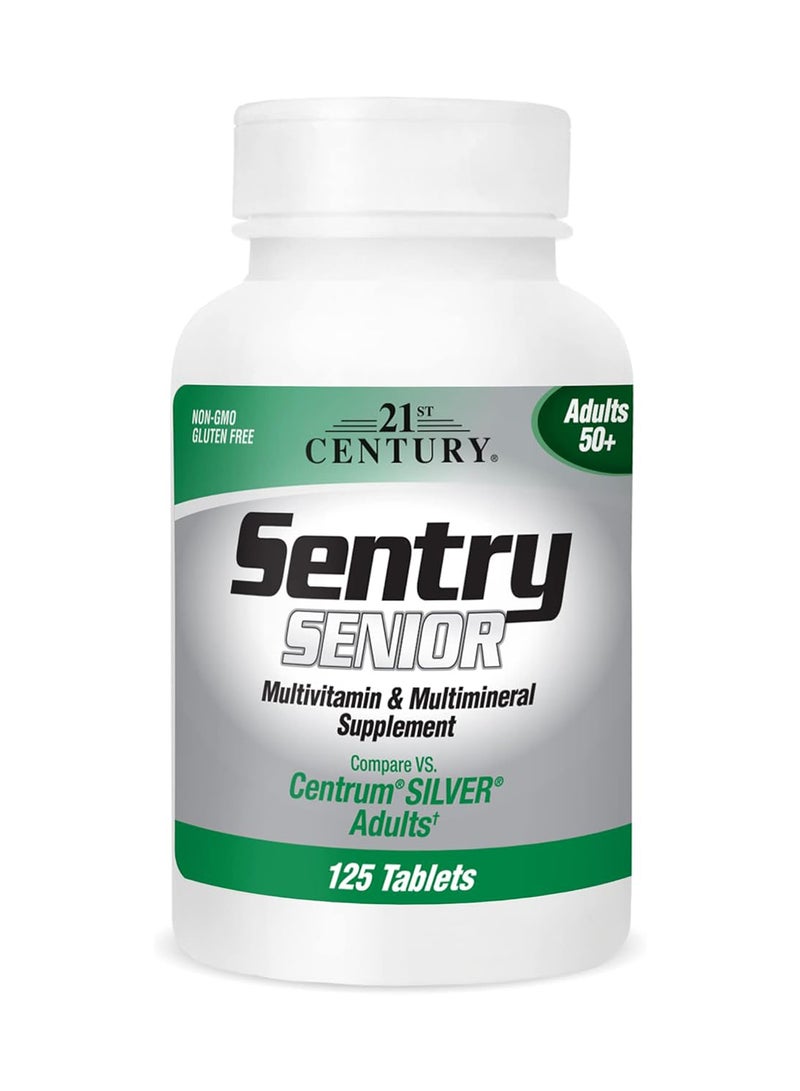 القرن الحادي والعشرون سينتري - فيتامينات متعددة ومعادن متعددة - 125 قرصًا للبالغين فوق 50 عامًا - Image 1